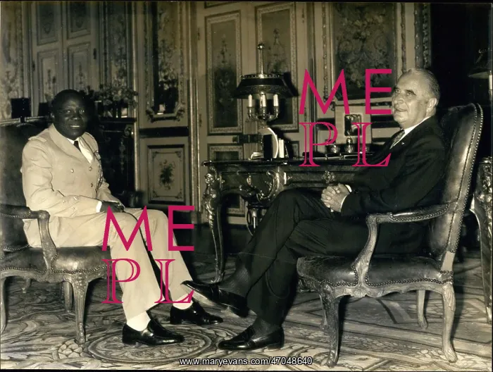 : President Pompidou and General Lamizana of Upper Volta : President Pompidou and General Lamizana of Upper Volta