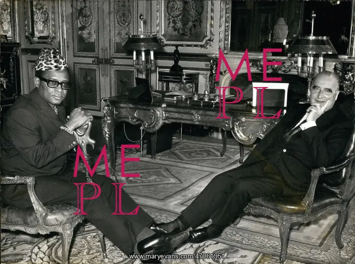 : President Pompidou and General Mobutu in Paris : President Pompidou and General Mobutu in Paris