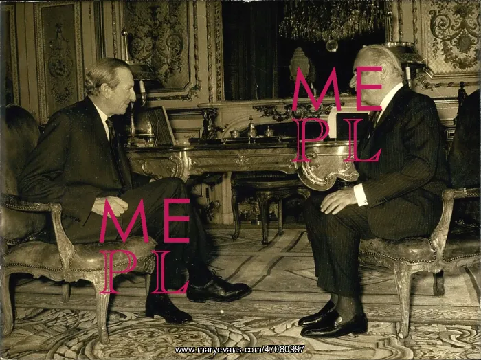 : President Pompidou and Kurt Waldheim, in Paris : President Pompidou and Kurt Waldheim, in Paris