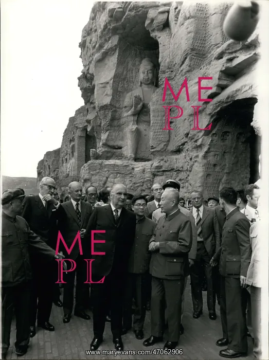 : President Pompidou on visit to Datong, China : President Pompidou on visit to Datong, China
