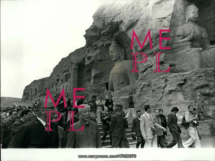 : President Pompidou on visit to Datong, China : President Pompidou on visit to Datong, China
