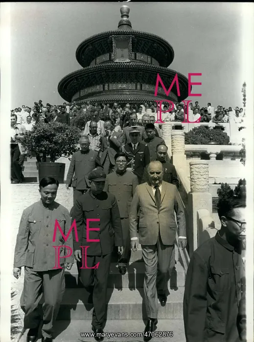 : President Pompidou on visit to Peking (Beijing), China : President Pompidou on visit to Peking (Beijing), China