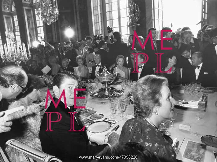 : President Reagan and Margaret Thatcher, Versailles : President Reagan and Margaret Thatcher, Versailles