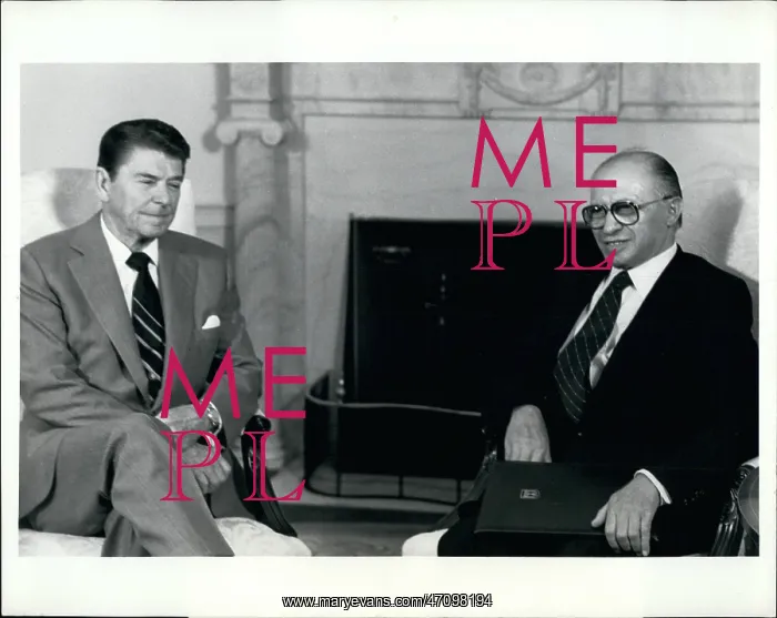 : President Reagan and PM Menachem Begin of Israel : President Reagan and PM Menachem Begin of Israel