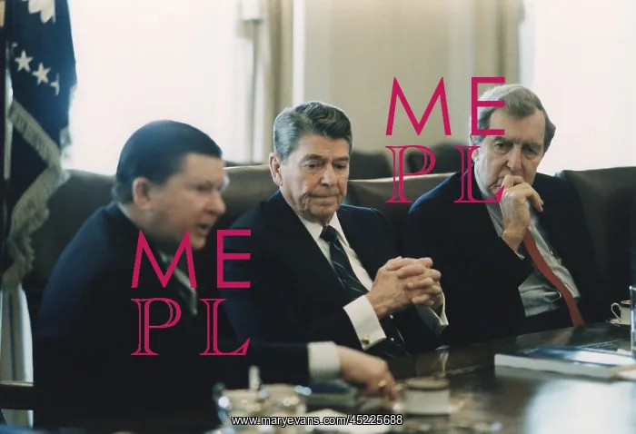 : President Reagan receiving the Tower Commission ? : President Reagan receiving the Tower Commission ?