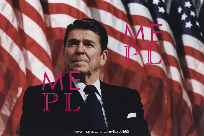 : President Reagan speaking at a rally for ? : President Reagan speaking at a rally for ?
