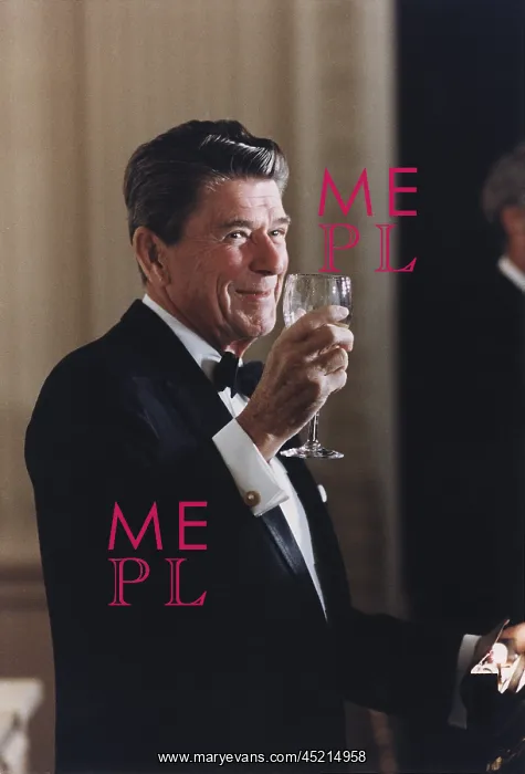 : President Reagan toasting at a state dinner ? : President Reagan toasting at a state dinner ?
