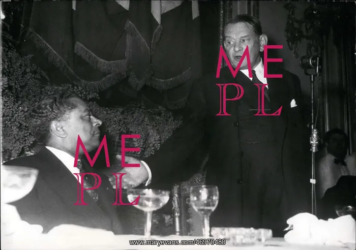 : President Rene Coty and Gaston Monnerville : President Rene Coty and Gaston Monnerville