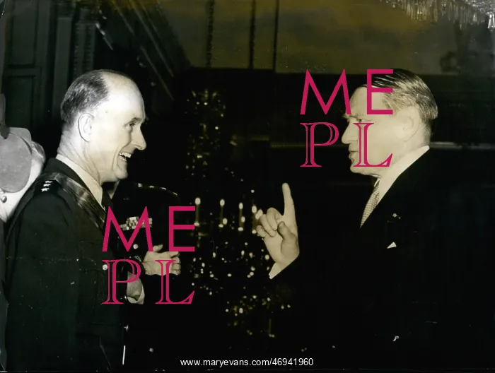 : President Rene Coty and General Ridgway : President Rene Coty and General Ridgway
