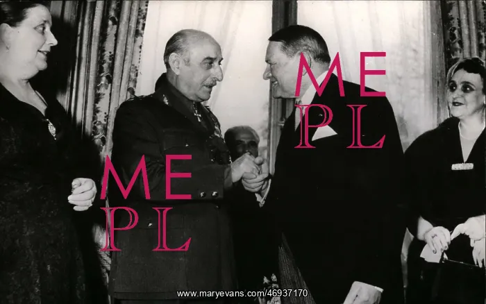 : President Rene Coty and Marshal Papagos of Greece : President Rene Coty and Marshal Papagos of Greece