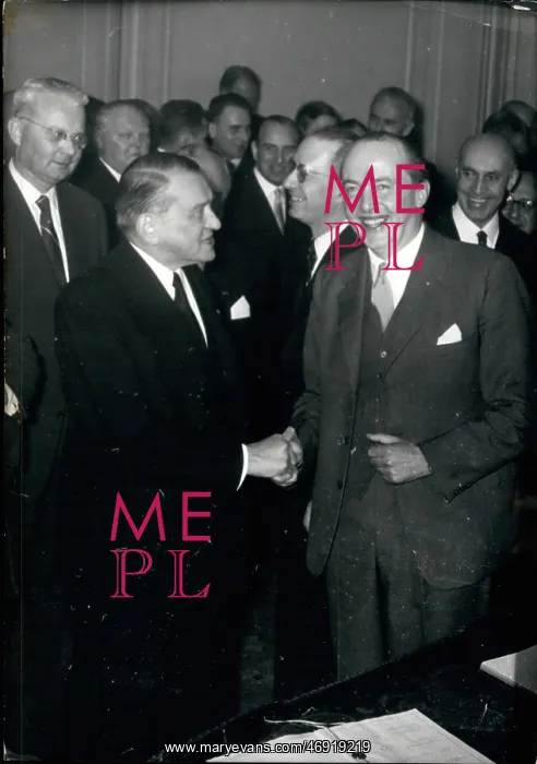 : President Rene Coty and Peter Thorneycroft : President Rene Coty and Peter Thorneycroft