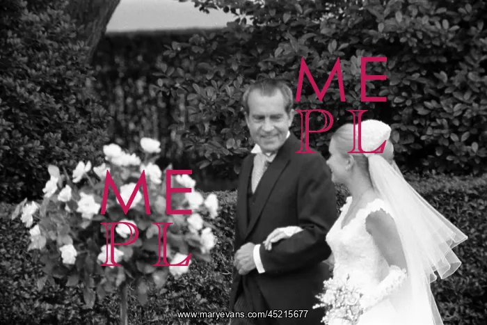  : President Richard Nixon escorting daughter ?