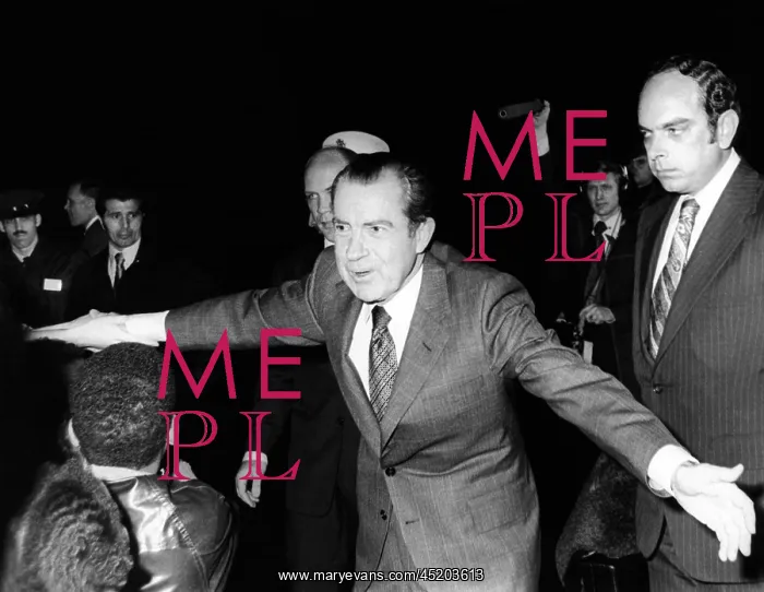 : President Richard Nixon extends himself ? : President Richard Nixon extends himself ?