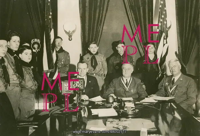 : President Roosevelt with Boy Scouts : President Roosevelt with Boy Scouts