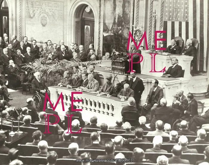 : President Roosevelt delivering the State of the : President Roosevelt delivering the State of the