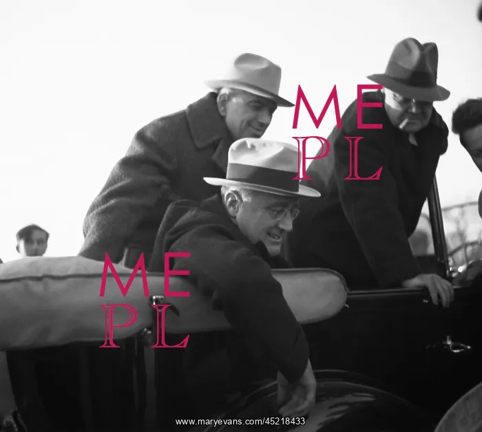 : President Roosevelt, Rex Tugwell, and Dr. ? : President Roosevelt, Rex Tugwell, and Dr. ?