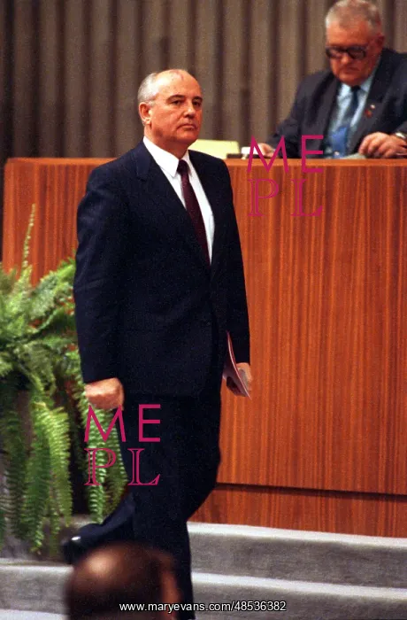 : President of Soviet Union Mikhail Gorbachev, 1990 : President of Soviet Union Mikhail Gorbachev, 1990