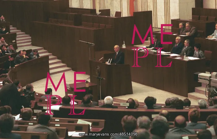 : President of Soviet Union Mikhail Gorbachev at : President of Soviet Union Mikhail Gorbachev at
