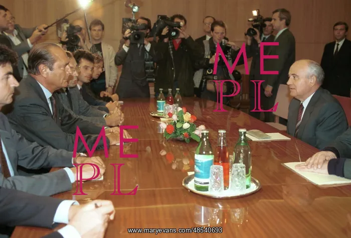 : President of Soviet Union Mikhail Gorbachev and : President of Soviet Union Mikhail Gorbachev and
