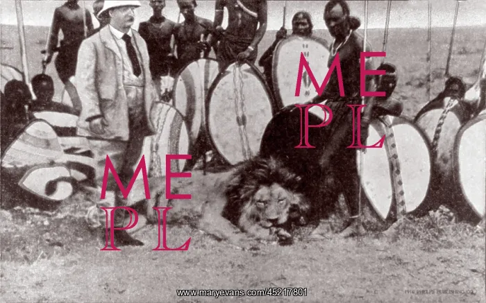 : President Theodore Roosevelt (front left), ? : President Theodore Roosevelt (front left), ?