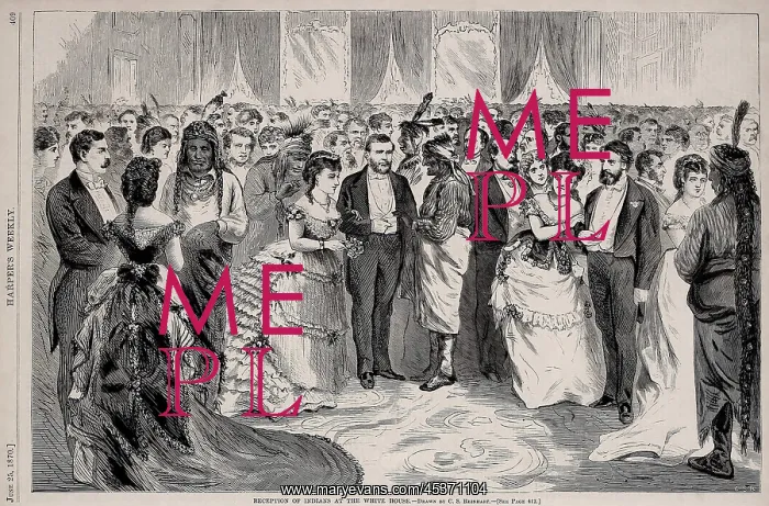 : President Ulysses Grant held a reception for : President Ulysses Grant held a reception for