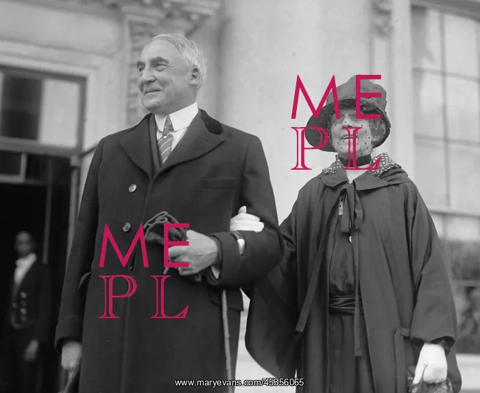 : President Warren Harding and First Lady Florence : President Warren Harding and First Lady Florence