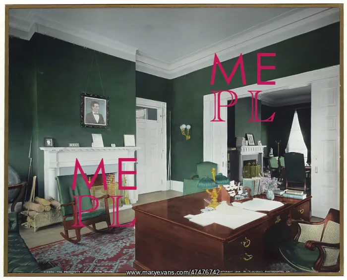 : The President's office, White House : The President's office, White House