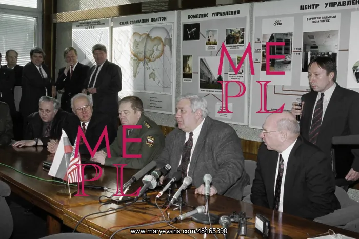 : Press-conference at the Mission Control Center : Press-conference at the Mission Control Center