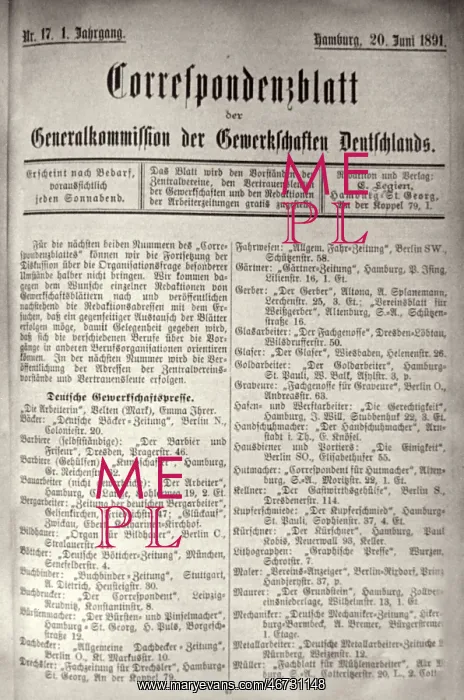 : press / media, journals / magazines, Korrenspondenzblatt : press / media, journals / magazines, Korrenspondenzblatt