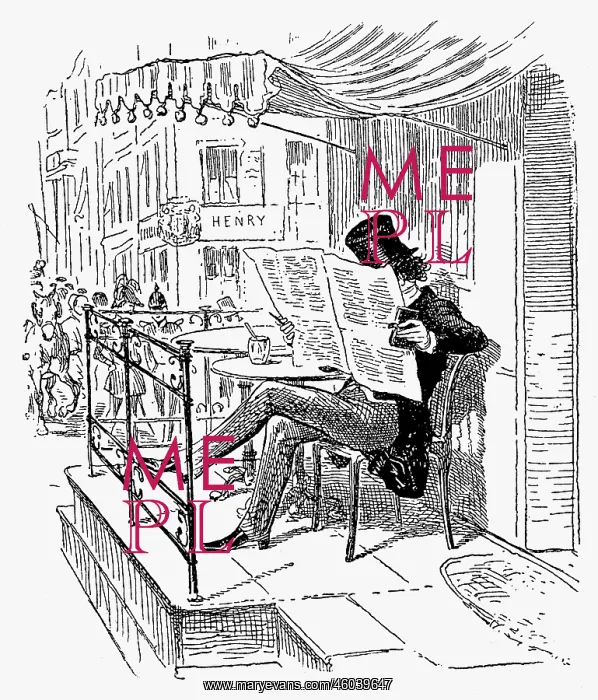 : press, newspapers, reader, Mister Fisher in front : press, newspapers, reader, Mister Fisher in front