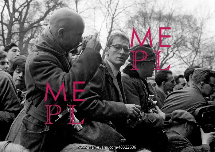 : Press Photographers at CND Protest : Press Photographers at CND Protest