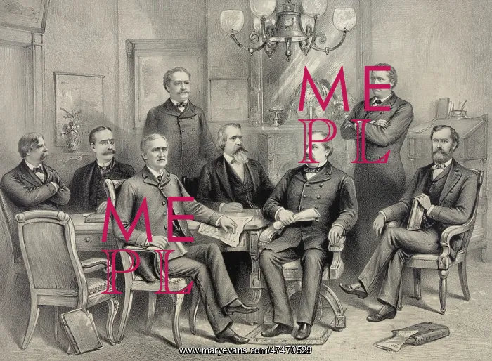 : Prest. Cleveland and his cabinet : Prest. Cleveland and his cabinet