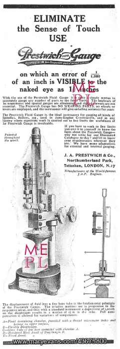  : Prestwich Fluid Gauge