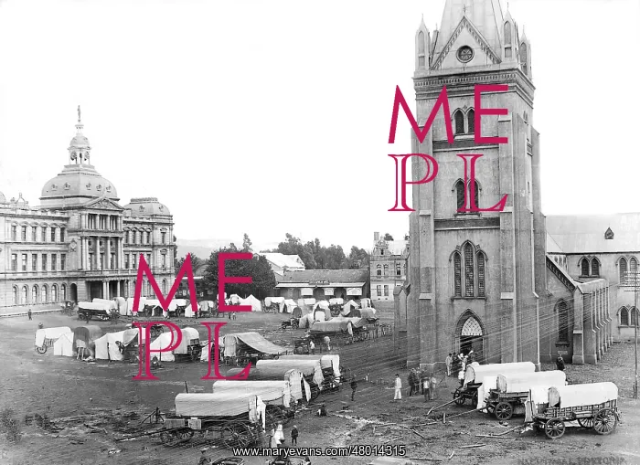  : Pretoria. The market place in Pretoria at the time of the evening service