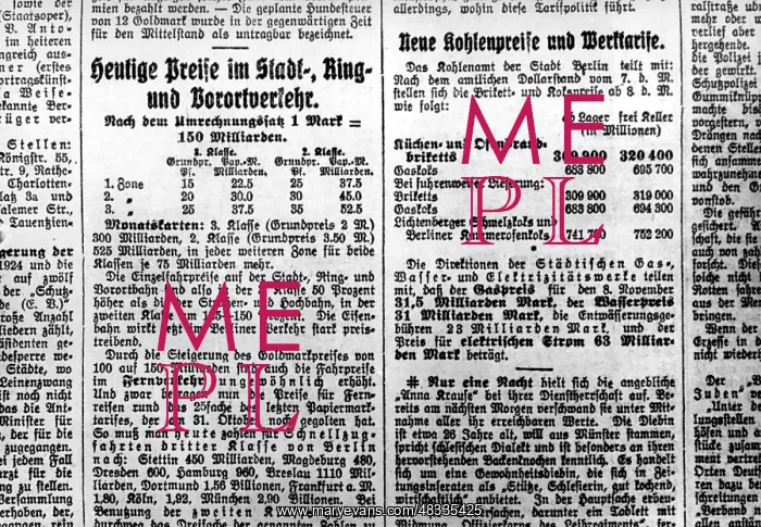 : Price information, 1923 : Price information, 1923