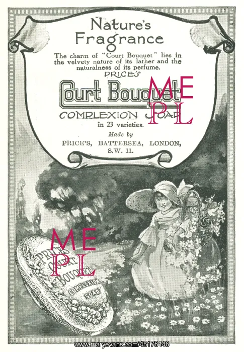 : Price's Court Bouquet Advertisement : Price's Court Bouquet Advertisement