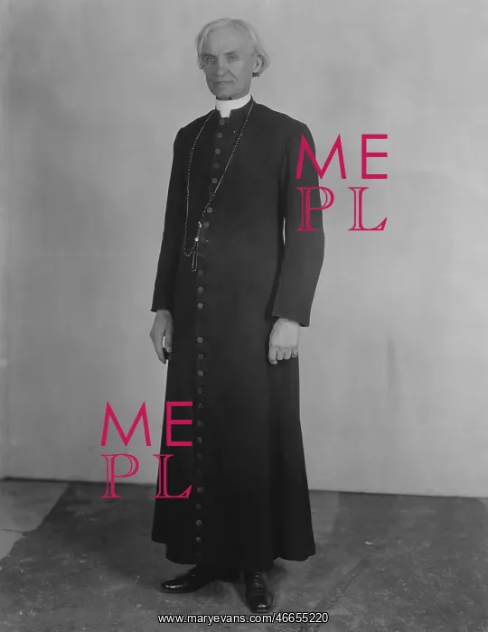 : Priest in cassock : Priest in cassock