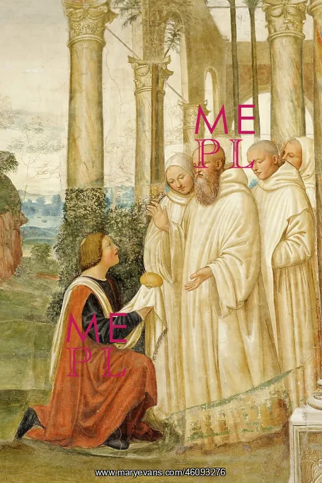 : The priest Florentinus tries to poisoning St. Benedict : The priest Florentinus tries to poisoning St. Benedict