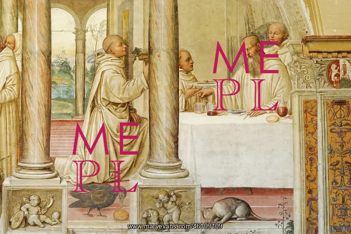 : The priest Florentinus tries to poisoning St. Benedict : The priest Florentinus tries to poisoning St. Benedict