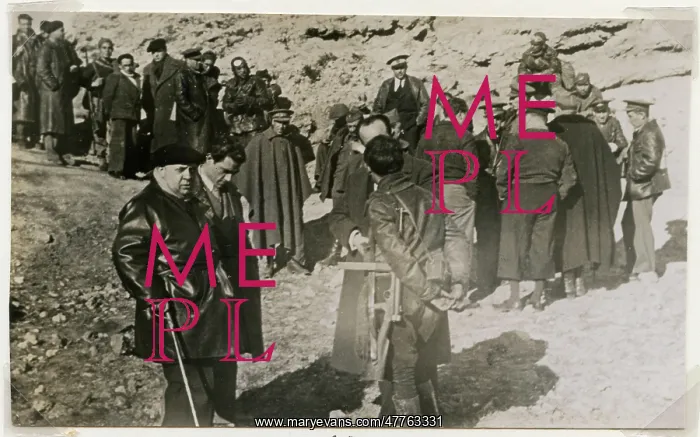 : Prieto and General Hernandez Sarabia on Teruel Front : Prieto and General Hernandez Sarabia on Teruel Front