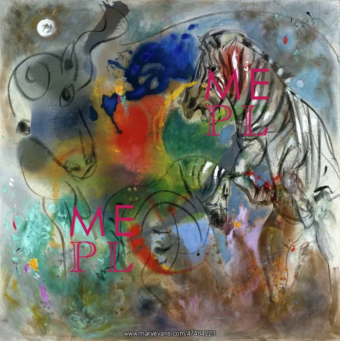 : Primal Feast ' with zebras and flowers : Primal Feast ' with zebras and flowers