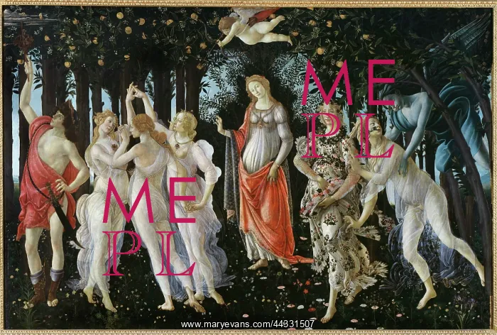: Primavera by Botticelli : Primavera by Botticelli