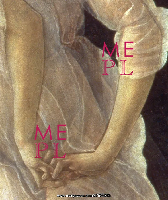 : Detail of Primavera by Botticelli : Detail of Primavera by Botticelli