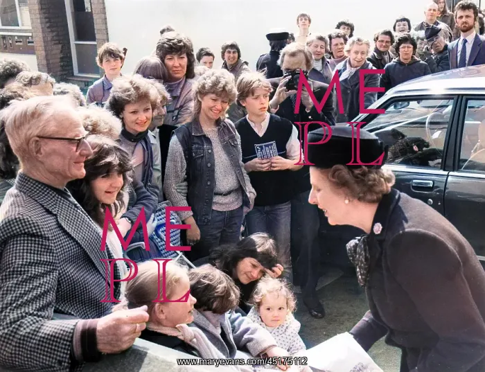 : Prime Minister Margaret Thatcher, Marazion, Cornwall : Prime Minister Margaret Thatcher, Marazion, Cornwall
