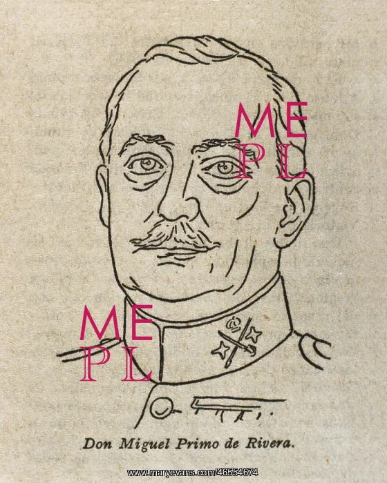 : PRIMO DE RIVERA, Miguel (1870-1930). Spanish : PRIMO DE RIVERA, Miguel (1870-1930). Spanish