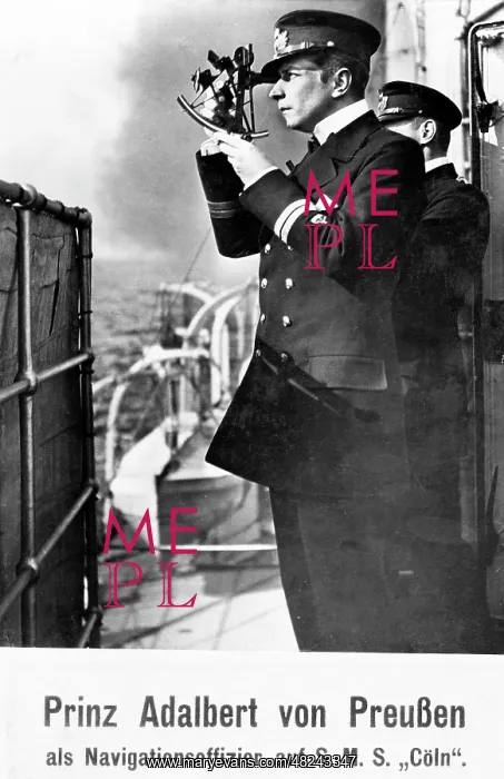 : Prince Adalbert as a navigation officer 1914 : Prince Adalbert as a navigation officer 1914