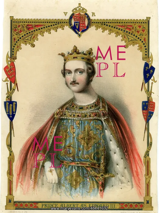 : Prince Albert dressed as King Edward III : Prince Albert dressed as King Edward III