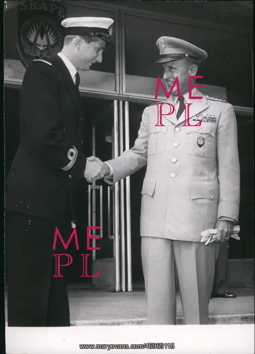 : Prince Albert of Liege with Chief of Staff : Prince Albert of Liege with Chief of Staff