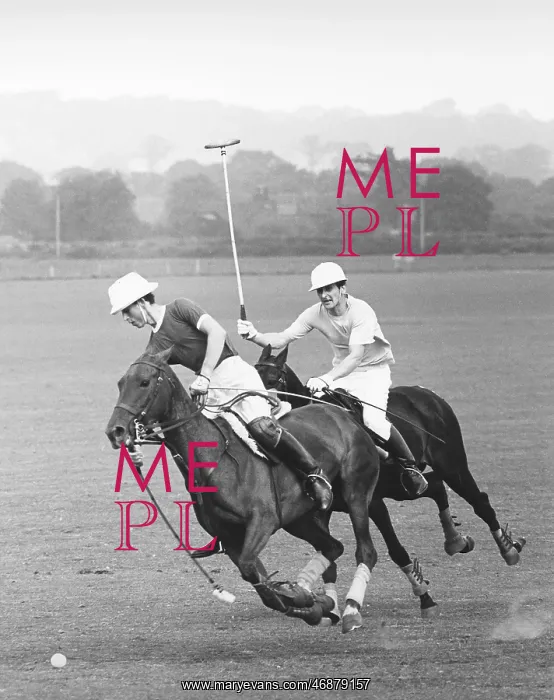  : Prince Charles in action at Ambersham polo ground
