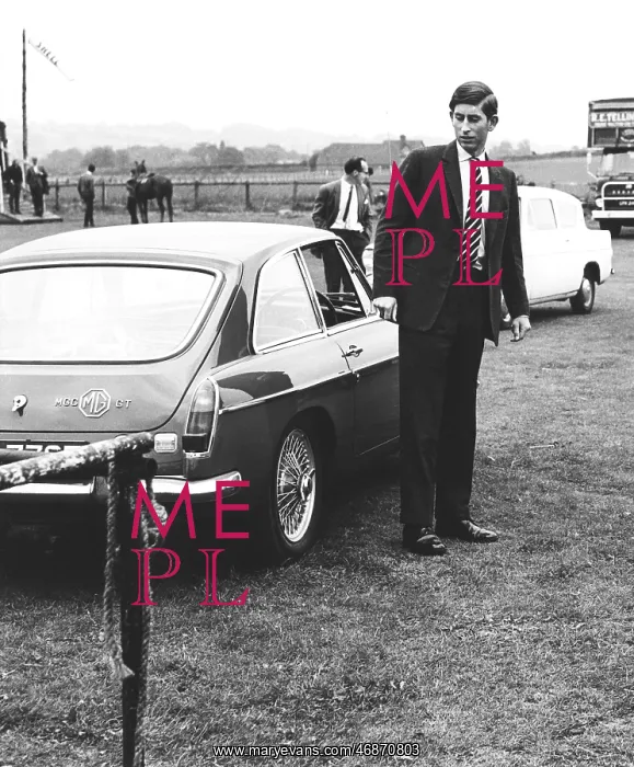  : Prince Charles and MG at Ambersham polo ground